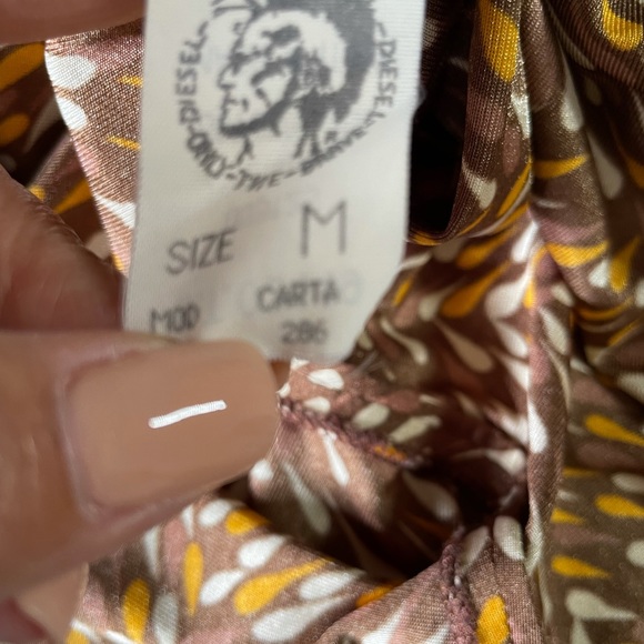 Diesel Vintage Pointed Collar Button Down Shirt size M - Picture 12 of 14